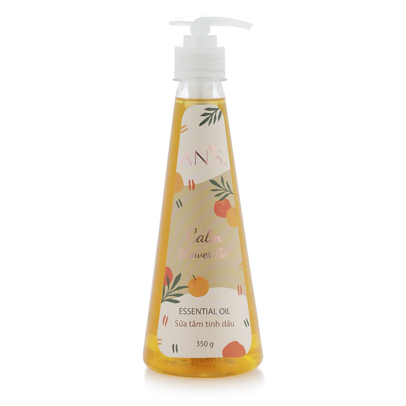 Shower gel Calm 500g AN'Sw (Gel tắm tinh dầu Quế và Cam Ngọt)