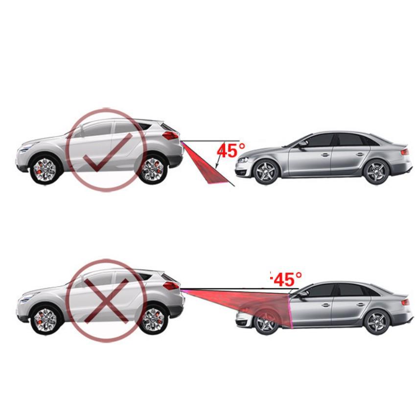 Đèn Laser Đuôi Ôtô Xe Máy Cảnh Báo An Toàn Cho Xe Sương Mù 206315 2 + Tặng 1 khăn lau đa năng .