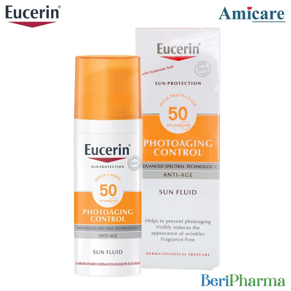 Eucerin Kem Chống Nắng Giúp Giảm Nếp Nhăn Và Ngăn Ngừa Lão Hóa Sun Fluid Photoaging Control Spf 50-50ml