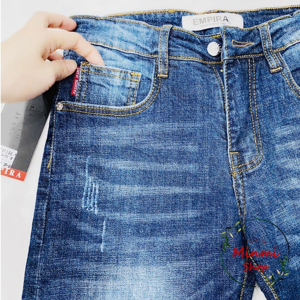 Quần Short Jean Nam Sọt Rin Nam Ống Gấp Cá Tính Co Giãn Chất Lượng