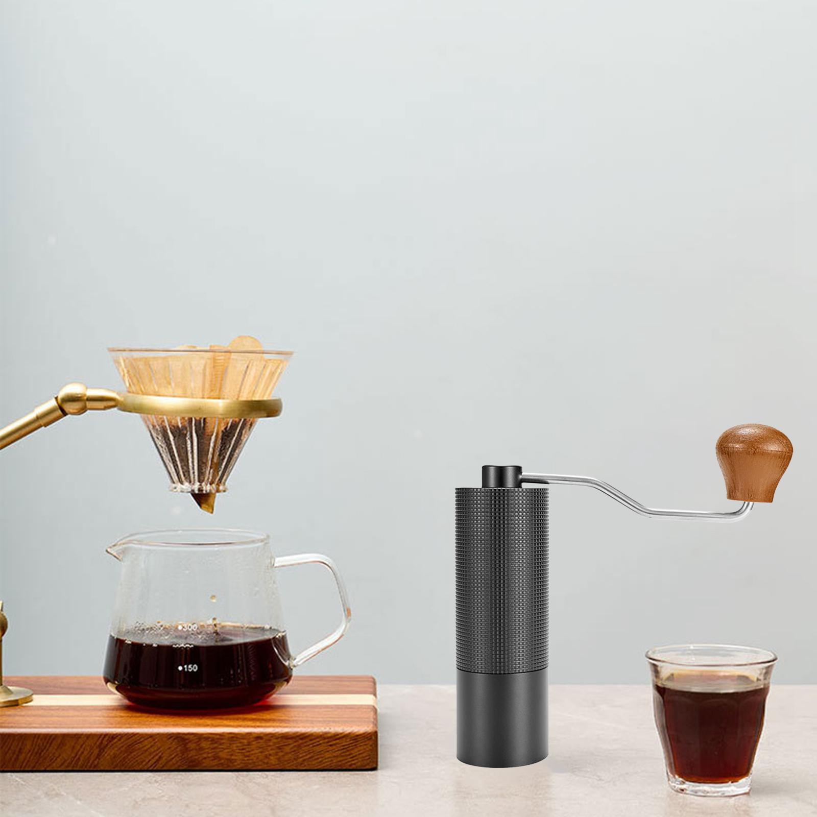 Handmade Manual Coffee Grinder Grain Mill Aluminum Alloy for Travel Outdoor