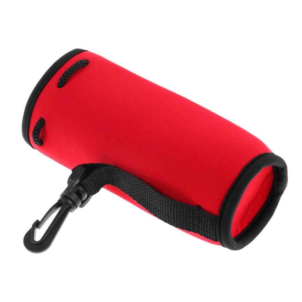 3x 500ml Neoprene Sport Water Bottle Cover Pouch Sleeve Bag Holder Black Blue Red