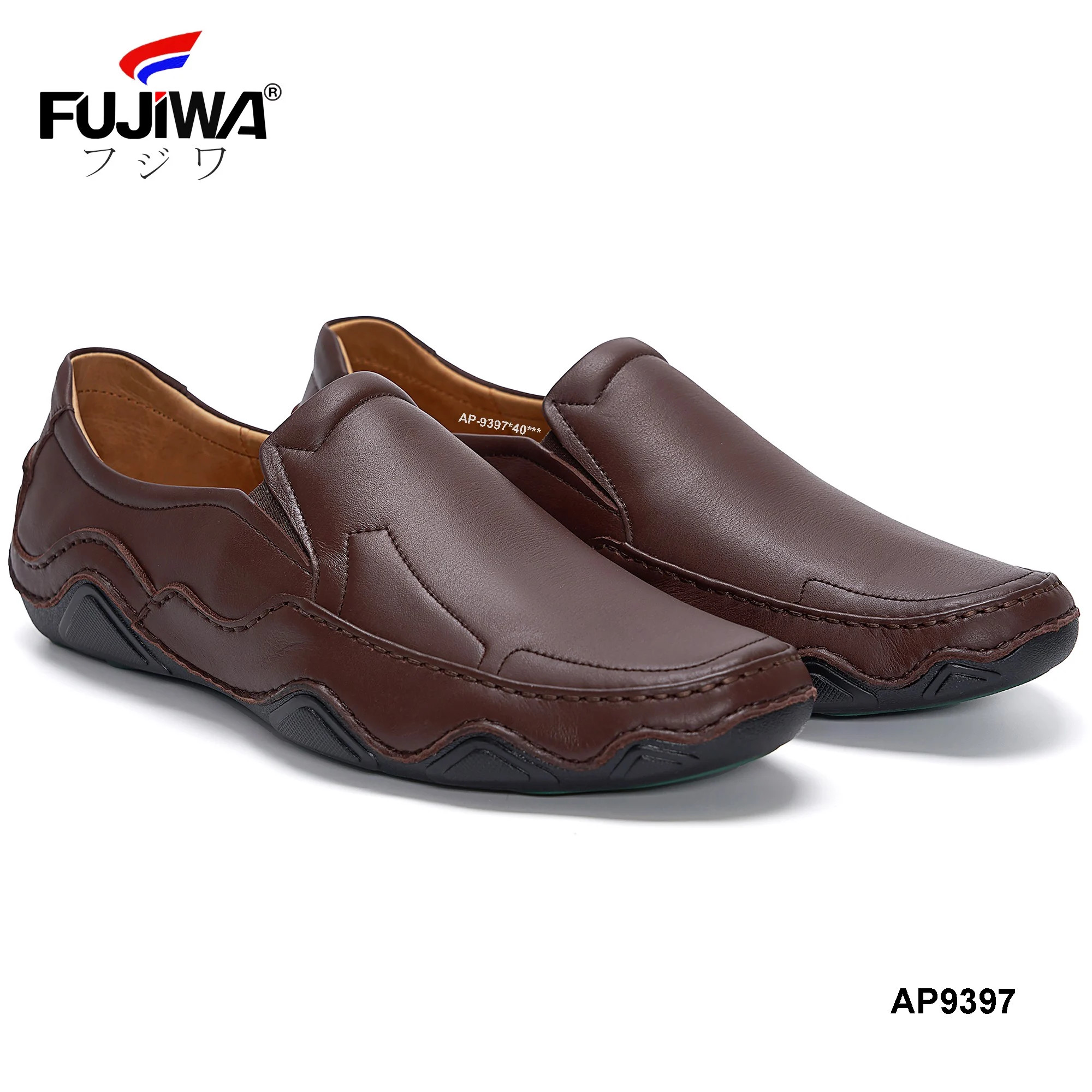 Giày Lười Nam Da Bò FUJIWA - AP9397. Lót Giày Rất Êm Chân. Được Đóng Thủ Công (Handmade). Size:  38, 39, 40, 41, 42, 43