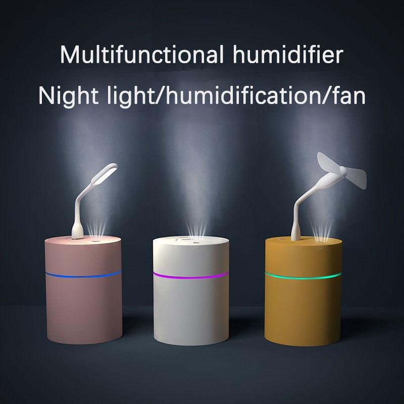 Electric Humidifier Essential Aroma Oil Diffuser Ultrasonic Air Humidifier USB Mini Mist Maker LED Light For Home Humidifier