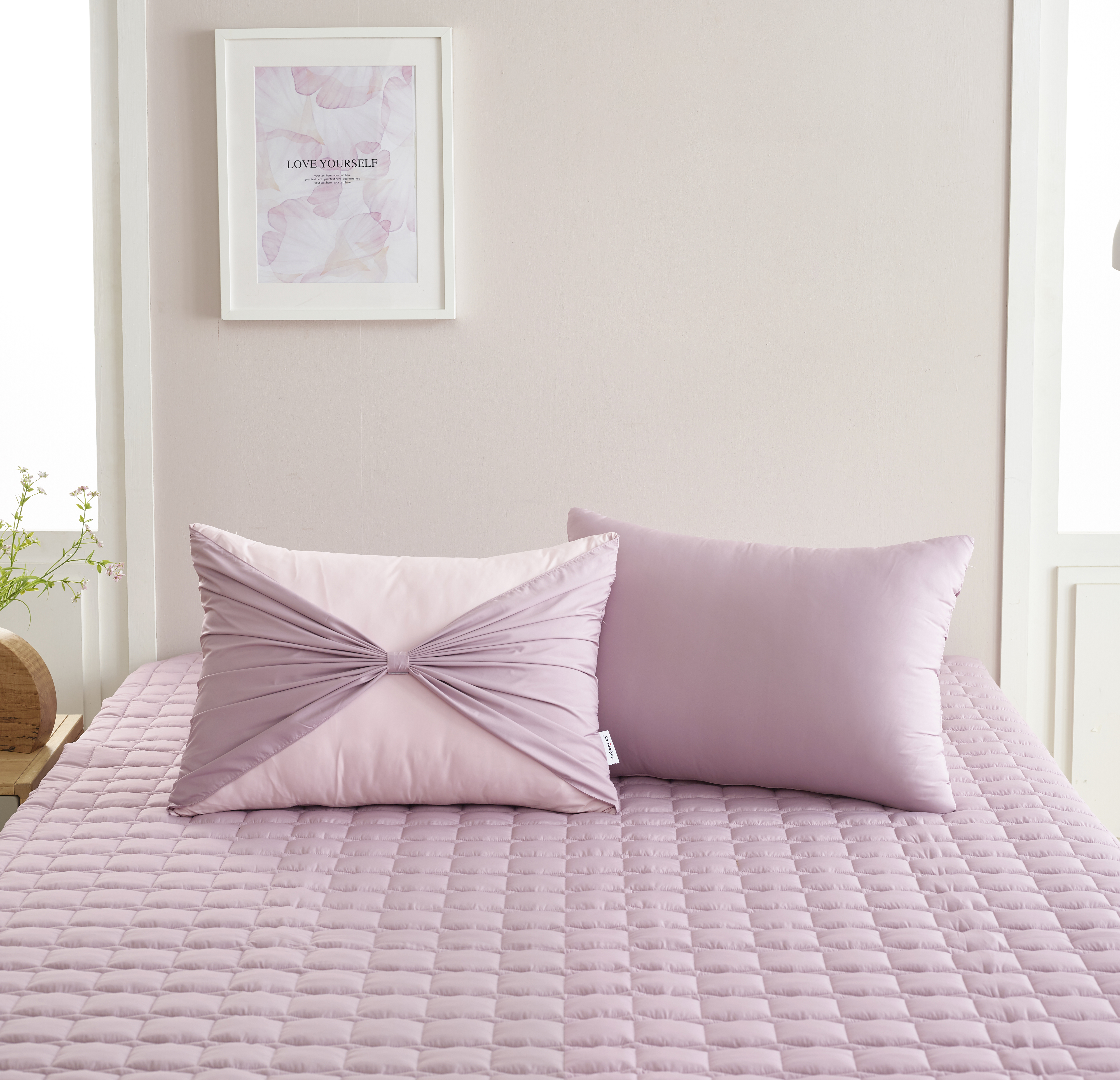 Vỏ gối nơ Sa Maison màu Blossom Pink 45*65cm