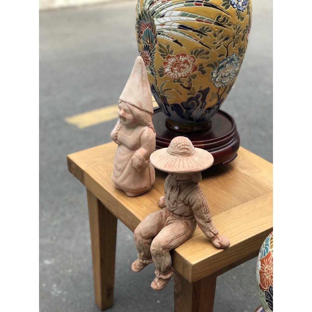 TƯỢNG ĐẤT NUNG TRANG TRÍ DECOR TRONG HOẶC NGOÀI TRỜI CÔ BÉ