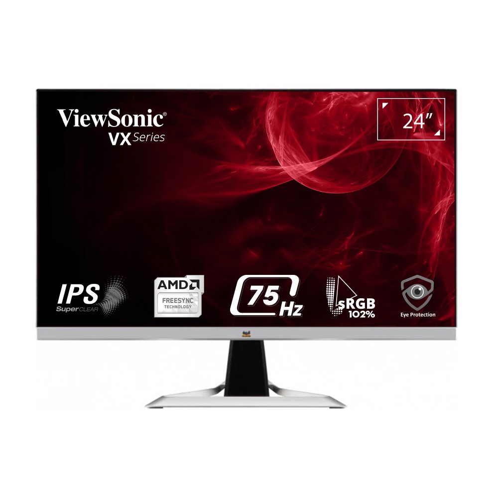 Màn hình ViewSonic VX2481-mh 23.8inch FHD, IPS, 75hz, 1ms - Hàng Chính Hãng