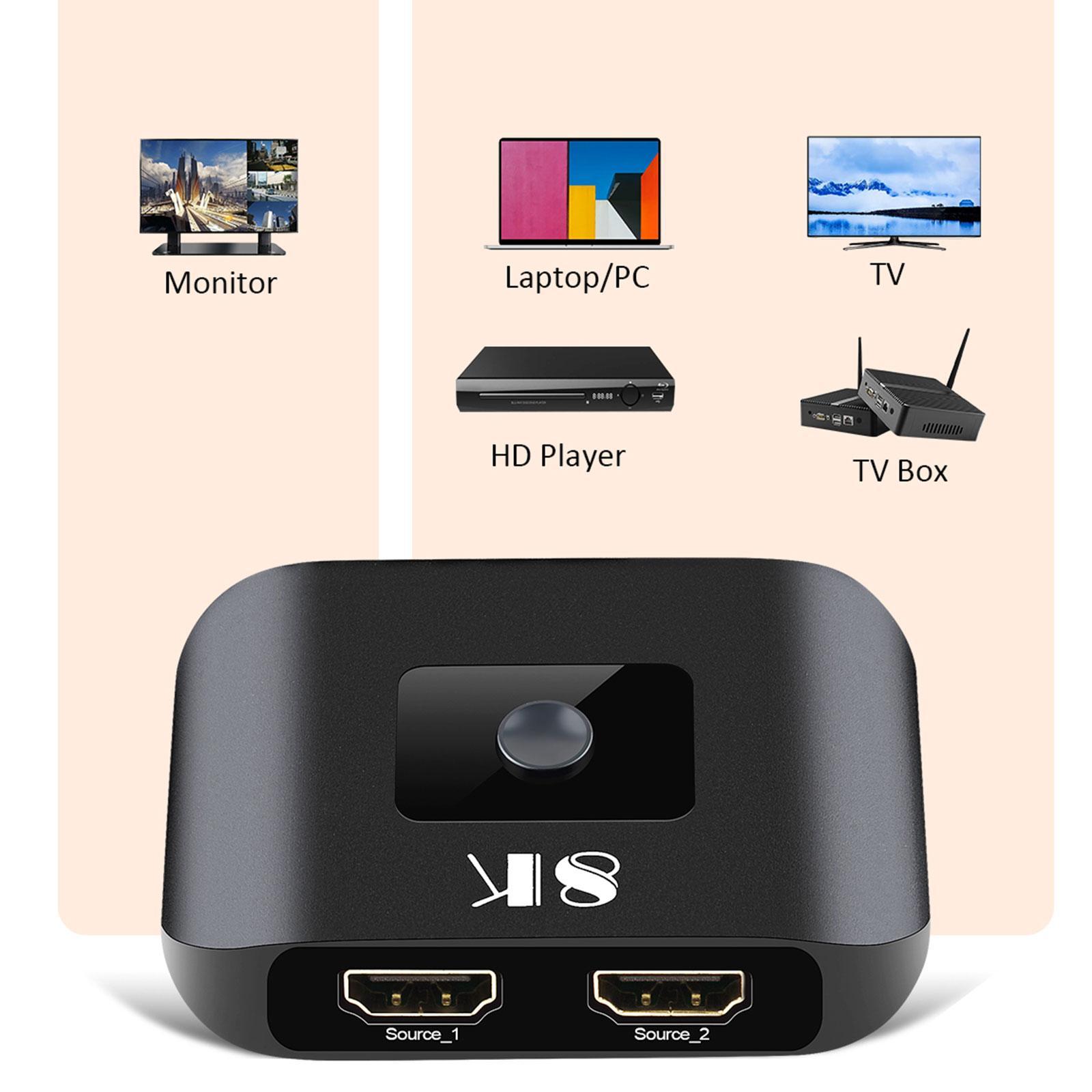 2.1 Switch Portable Switcher Selector for Player Laptop