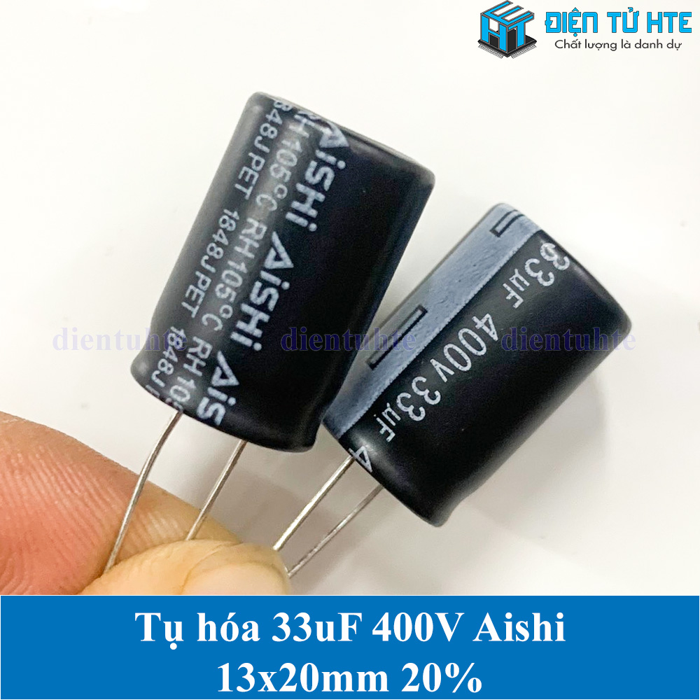 Bộ 5 con Tụ hóa 33uF 400V size 13x20mm 20%