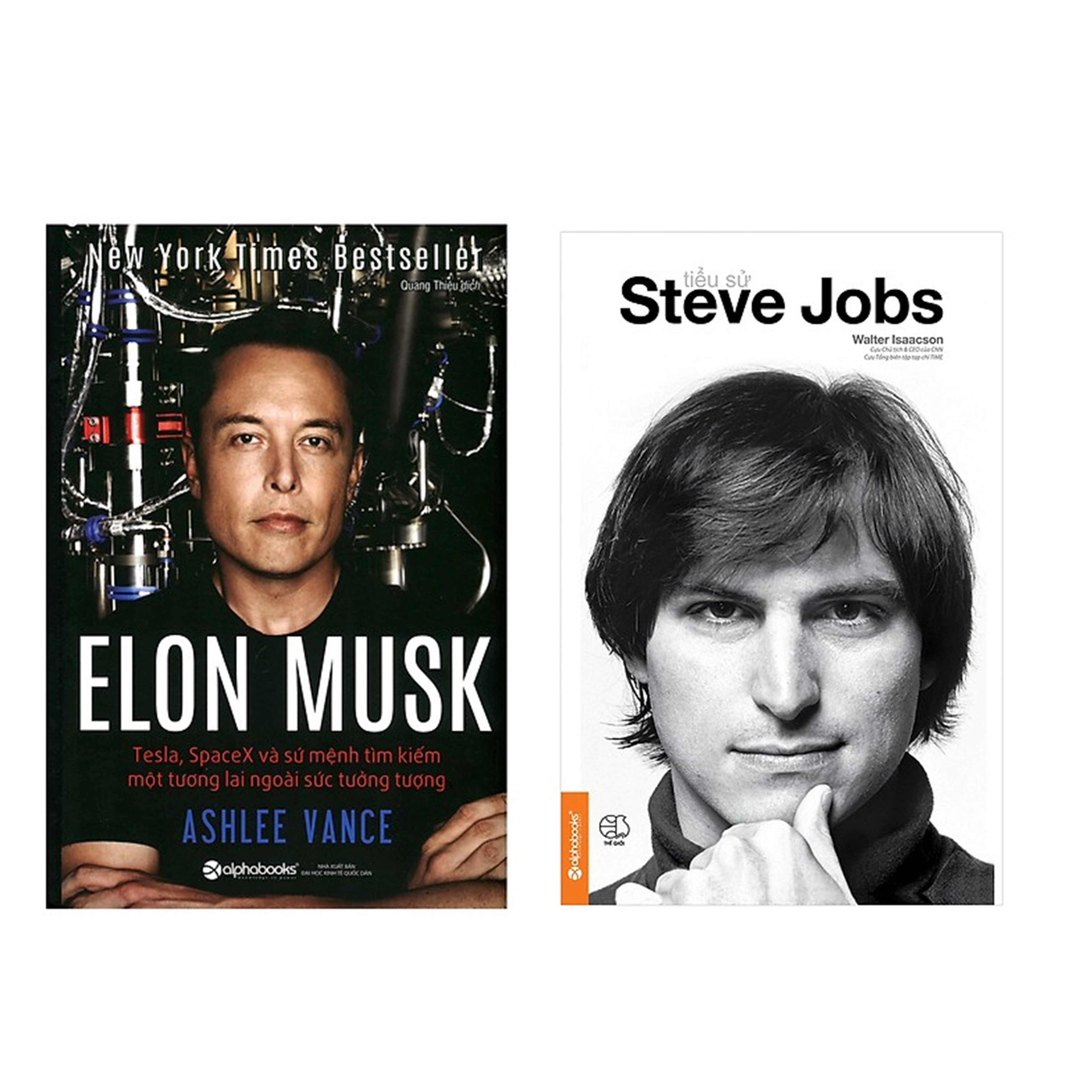 Combo Sách Kinh Doanh: Tiểu Sử Steve Jobs +  Elon Musk