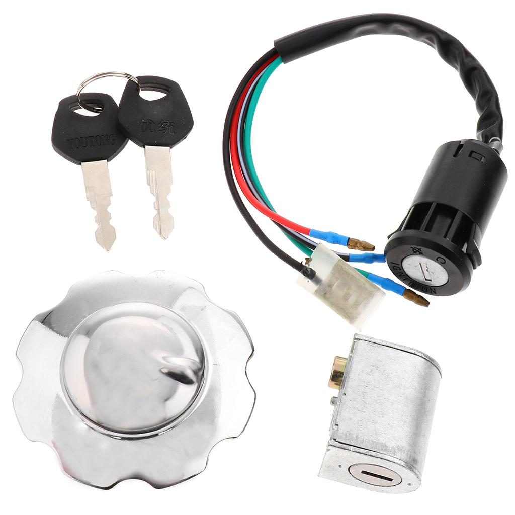 Key Ignition Switch Set  Key Ignition Switch Fuel Tank Cap for