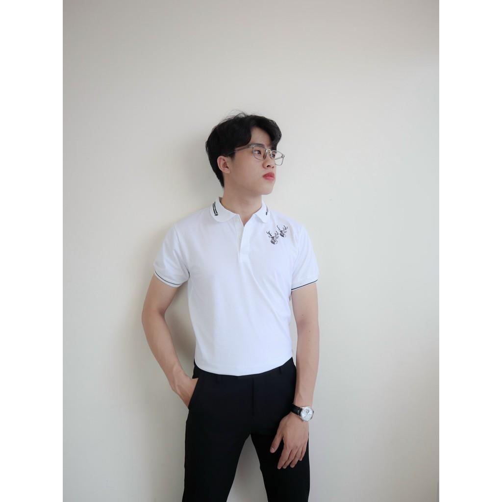 Áo thun cổ trụ ngắn tay đẳng cấp lịch lãm