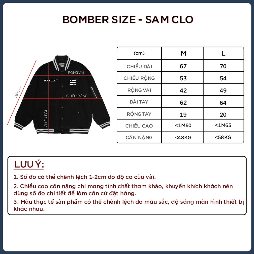 Áo khoác dù BOMBER 2 lớp nam nữ SAM CLO phong cách bóng chày form rộng unisex mặc cặp - couple in CHỮ GJ