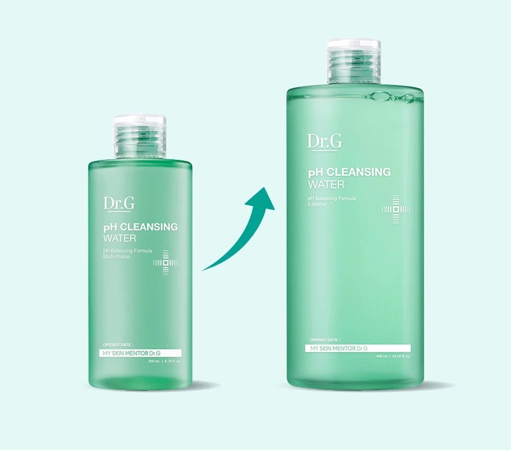 Nước Tẩy Trang Dịu Nhẹ Dr.G pH Cleansing Water 490ml + Tặng 1 Mặt Nạ Sexylook