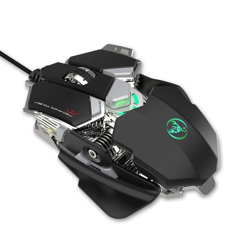 Chuột cơ gaming led RGB 6400DPI - J600 mechanical Gaming mouse