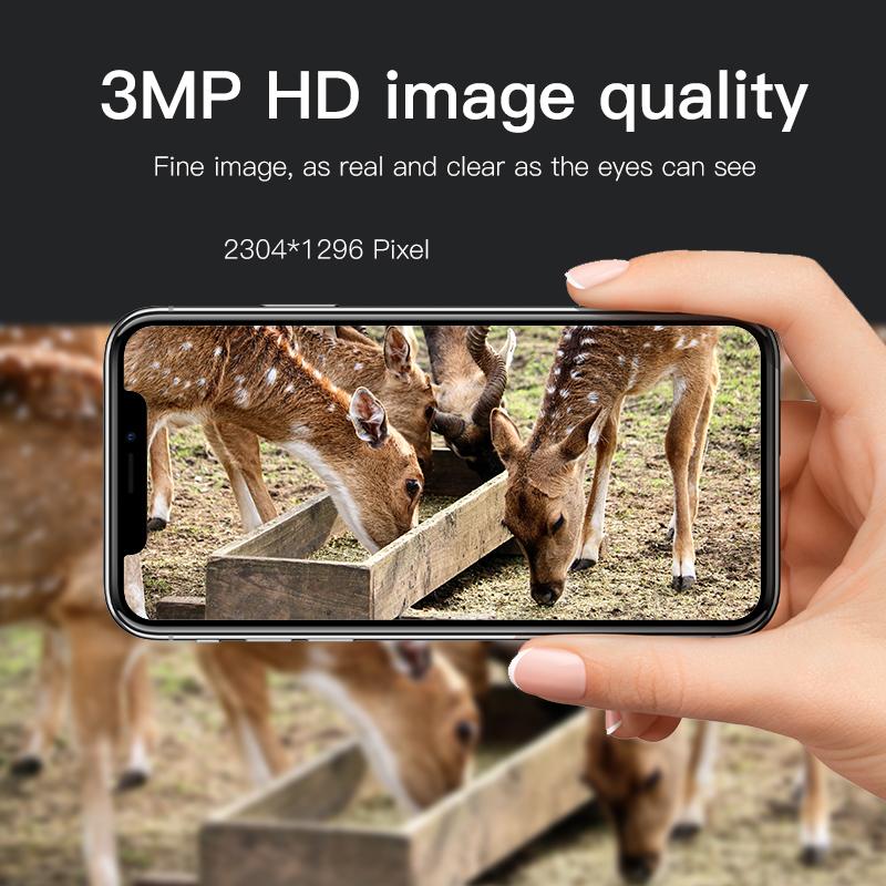 Vstarcam 3MP Máy ảnh mái vòm bảo mật phát hiện AI ngoài trời với thẻ 4G SIM