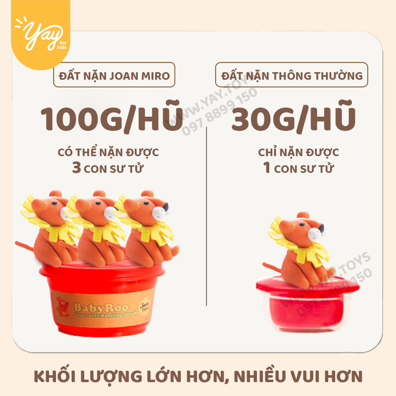 [SIÊU MỀM MỊN] Đất Nặn Organic An Toàn cho bé từ 2+ - Jar Melo