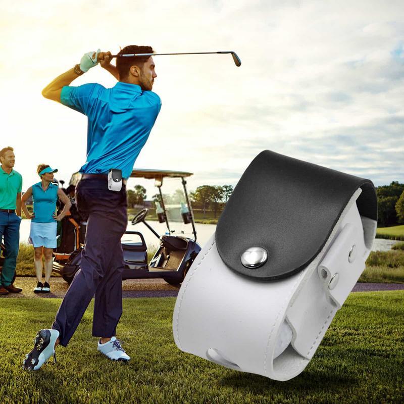 Túi golf túi da túi da mini túi golf lưu trữ bóng golf di động túi eo túi eo túi lưu trữ cho tees Color: coffee