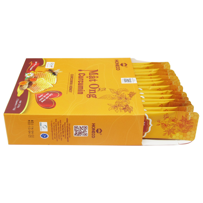 Mật ong Curcumin HONECO 15 gói x 15g