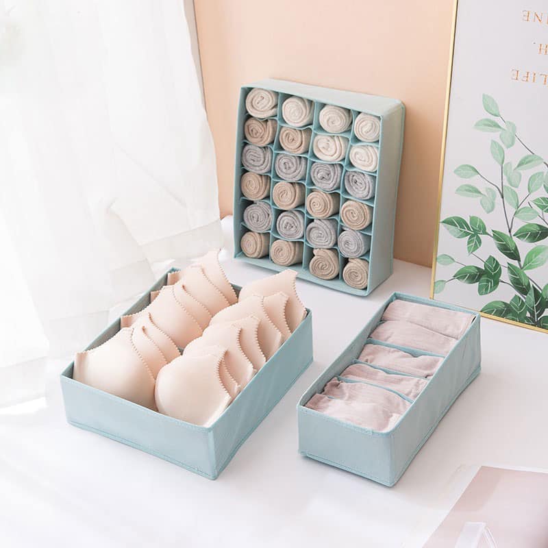 SET 3 HỘP ĐỰNG ĐỒ LÓT, BÍT TẤT CHIA NGĂN TIỆN DỤNG