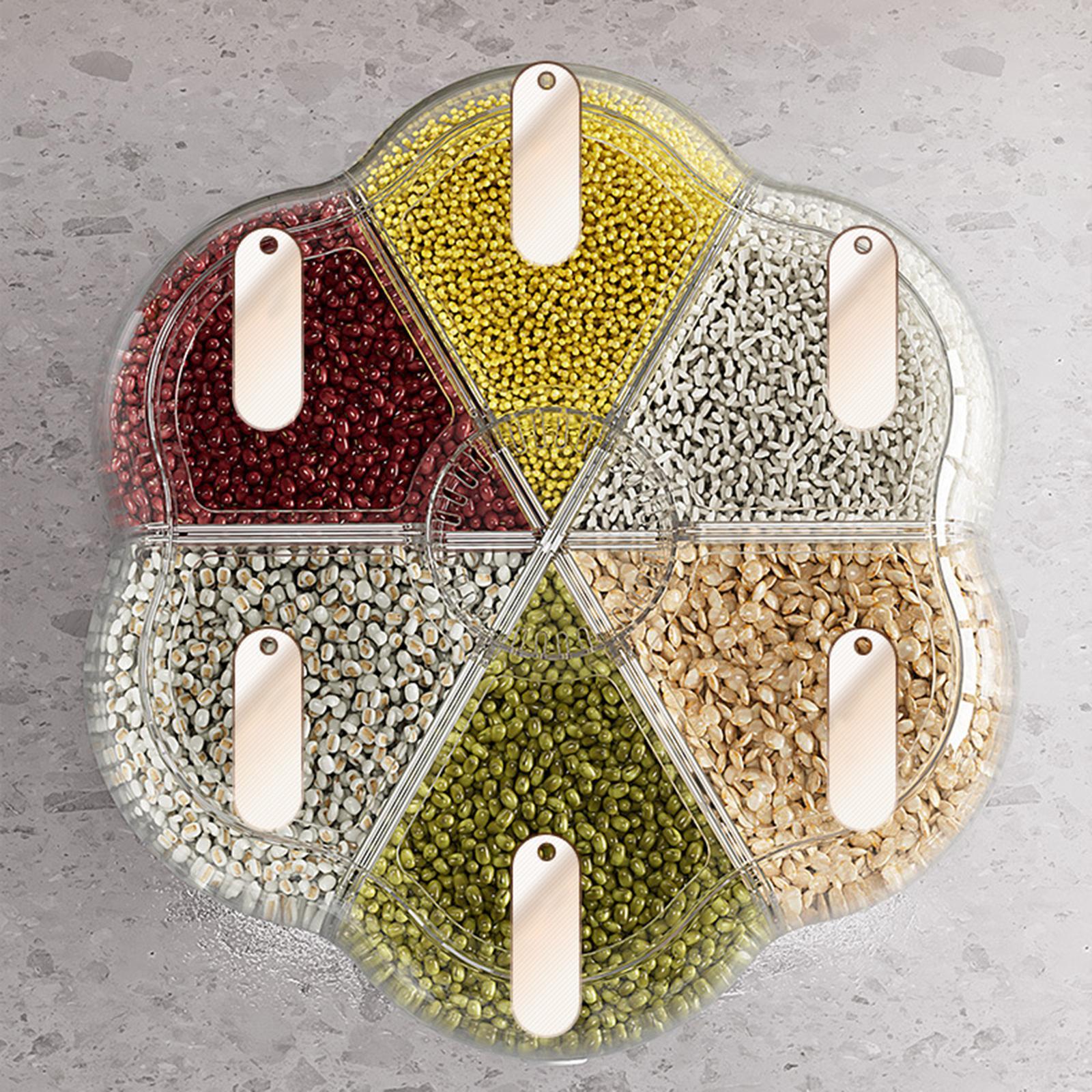 Cereal Dispenser Rice Bucket Airtight Dry Food Storage Box for Home Pantry
