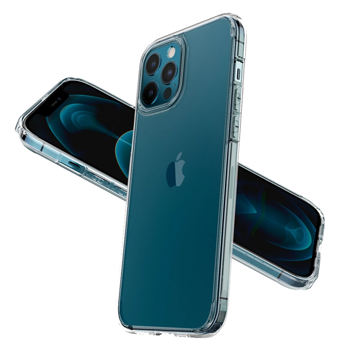 Ốp Lưng Dành Cho iPhone 12 Pro Max Silicon Dẻo Trong Suốt Chống Sốc 4 Góc Cao Cấp