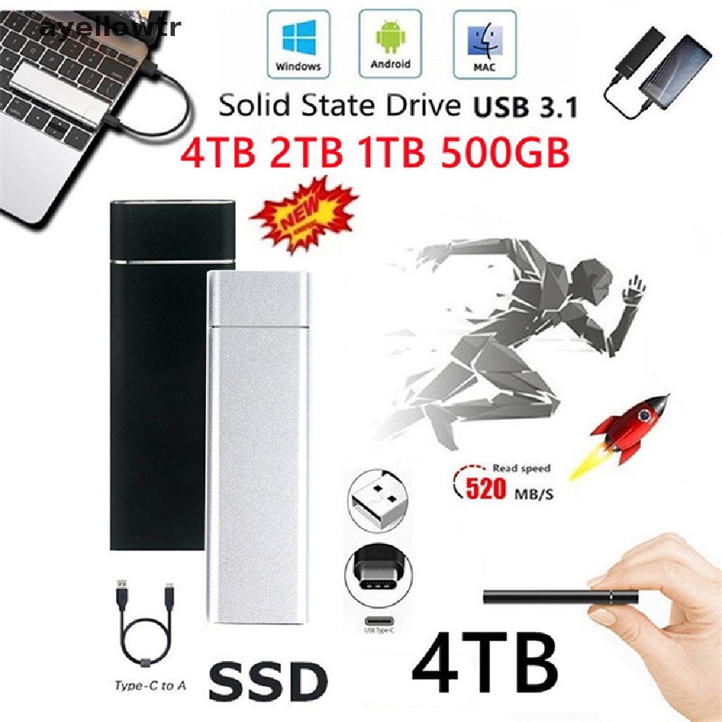 Ổ Cứng Ngoài SSD 4TB 1TB 2TB 500GB USB 3.1