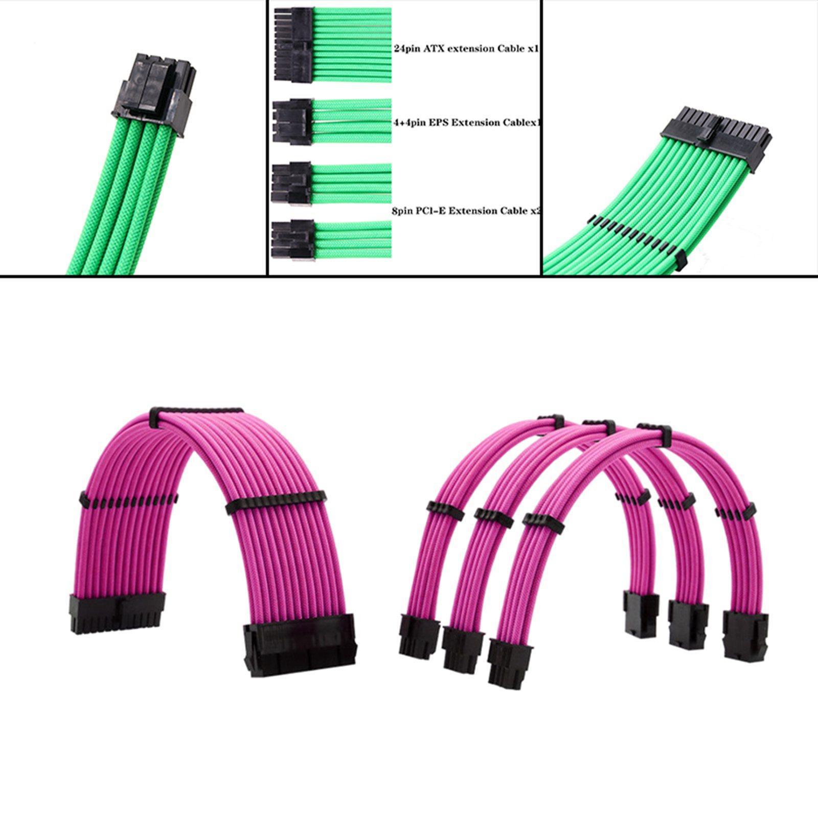 PSU Extension Cable 30cm Motherboard 20+4P 8P 8P 2x PC