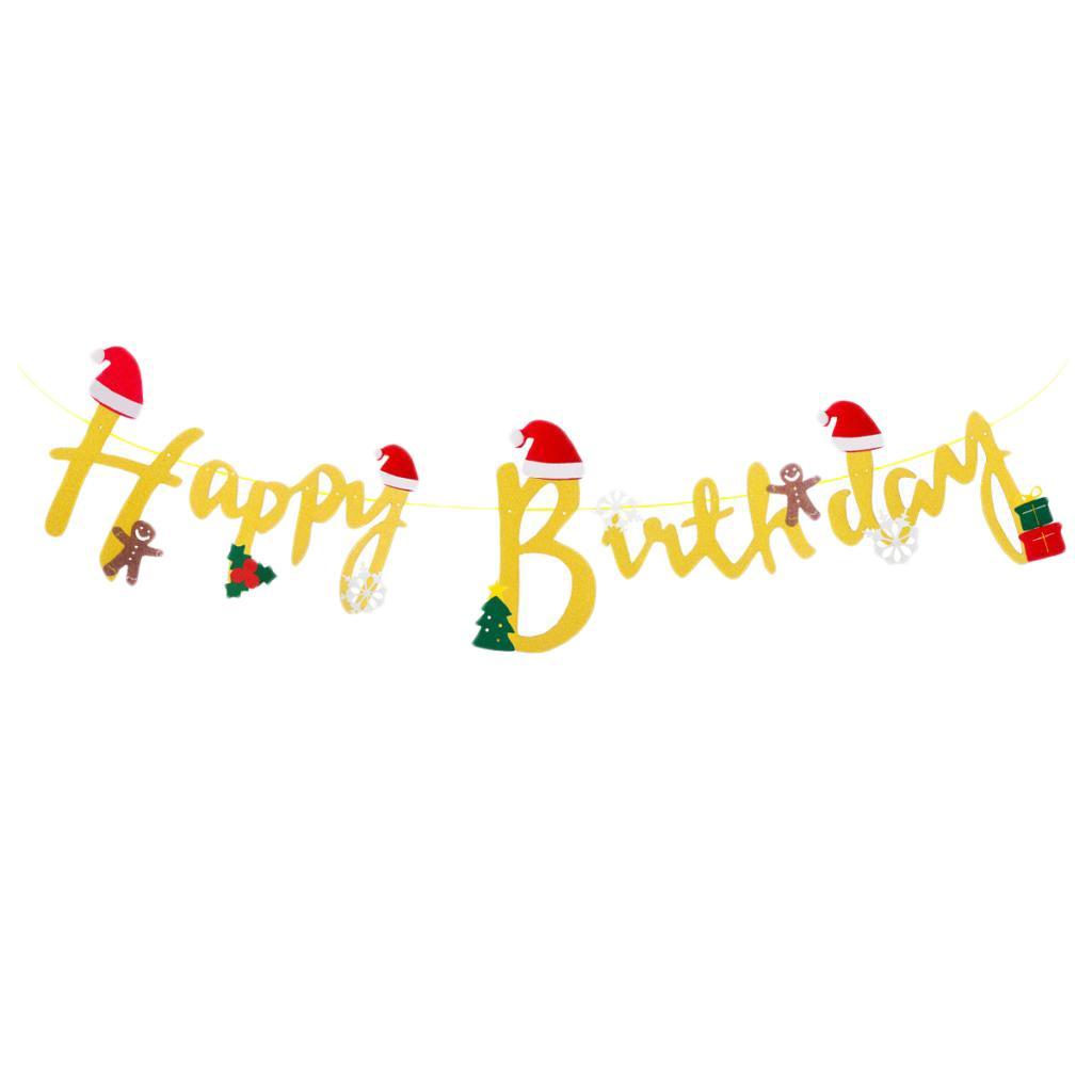 Bunting Banner Garland Decoration Supplies Happy Anniversary, Golden