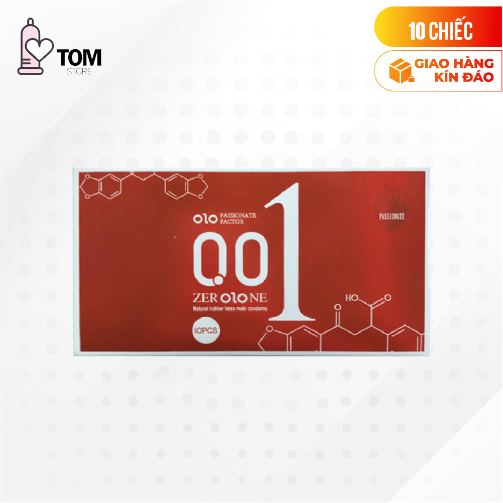 Bao cao su OLO 0.01 Đỏ - Siêu mỏng, nóng ấm