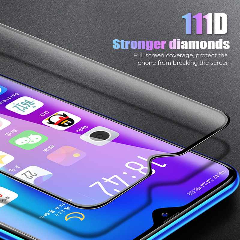 Miếng dán kính cường lực full màn hình 111D cho Oppo A91 hiệu HOTCASE - Hàng nhập khẩu