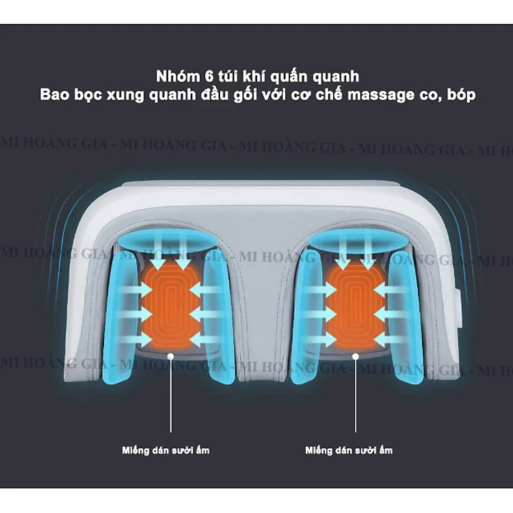 Máy massage đầu gối, massage chân đa năng Xiaomi Momoda SX383 - Hàng chính hãng