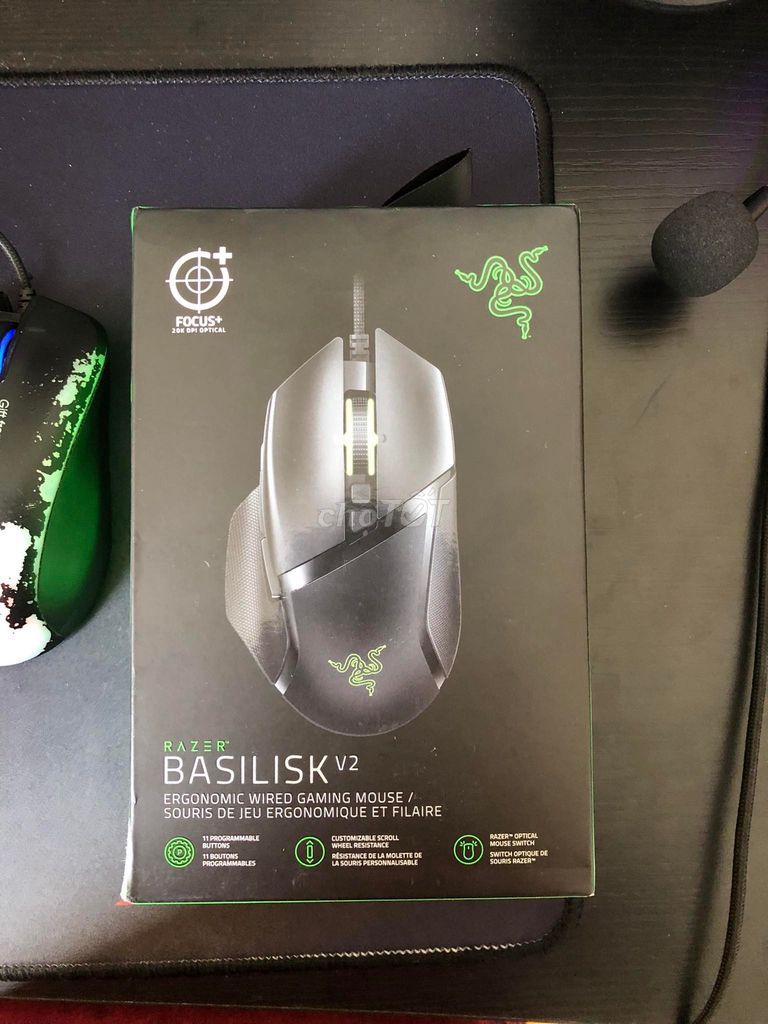 Chuột Razer Basilisk V2-Wired Ergonomic_RZ01-03160100-R3M1-HÀNG CHÍNH HÃNG