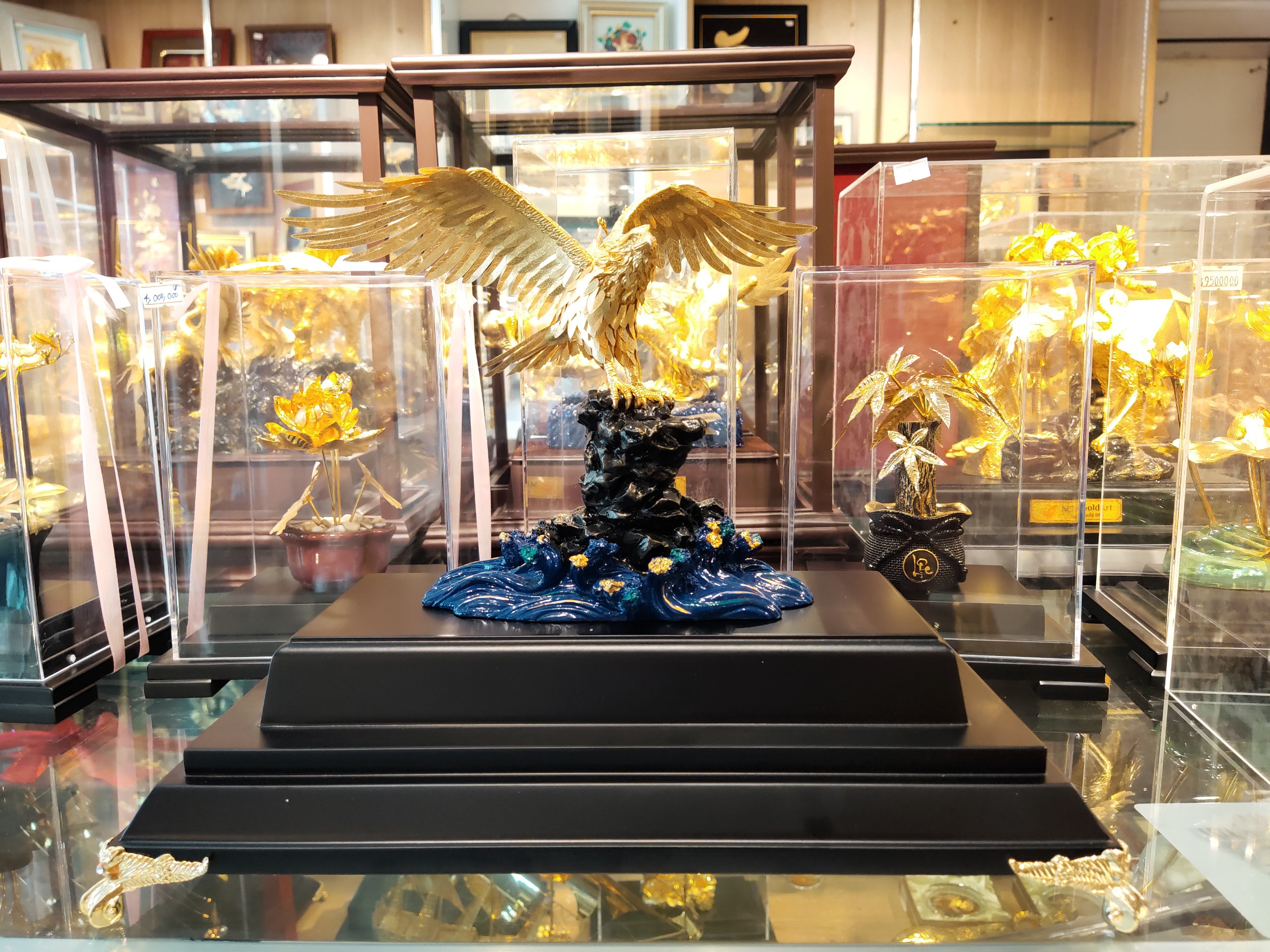 Tượng chim đại bàng Mẫu 1 MT Gold Art- Hàng chính hãng, trang trí nhà cửa, phòng làm việc, quà tặng sếp, đối tác, khách hàng, tân gia, khai trương