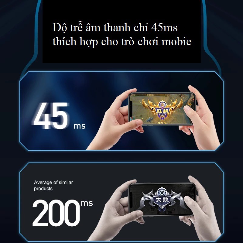 Tai Nghe Nhét Tai Chơi Game Bluetooth Amorus P36, Tai Nghe Chơi Game Không Dây Ghép Nối Tự Động