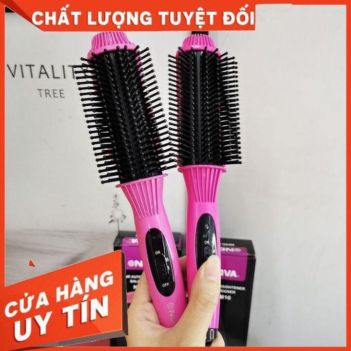 Lược Điện Tạo Kiểu Tóc Đa Năng Cao Cấp No.V.a NHC-8810 Uốn Cụp - Uốn Xoăn - Dập Xù Phồng