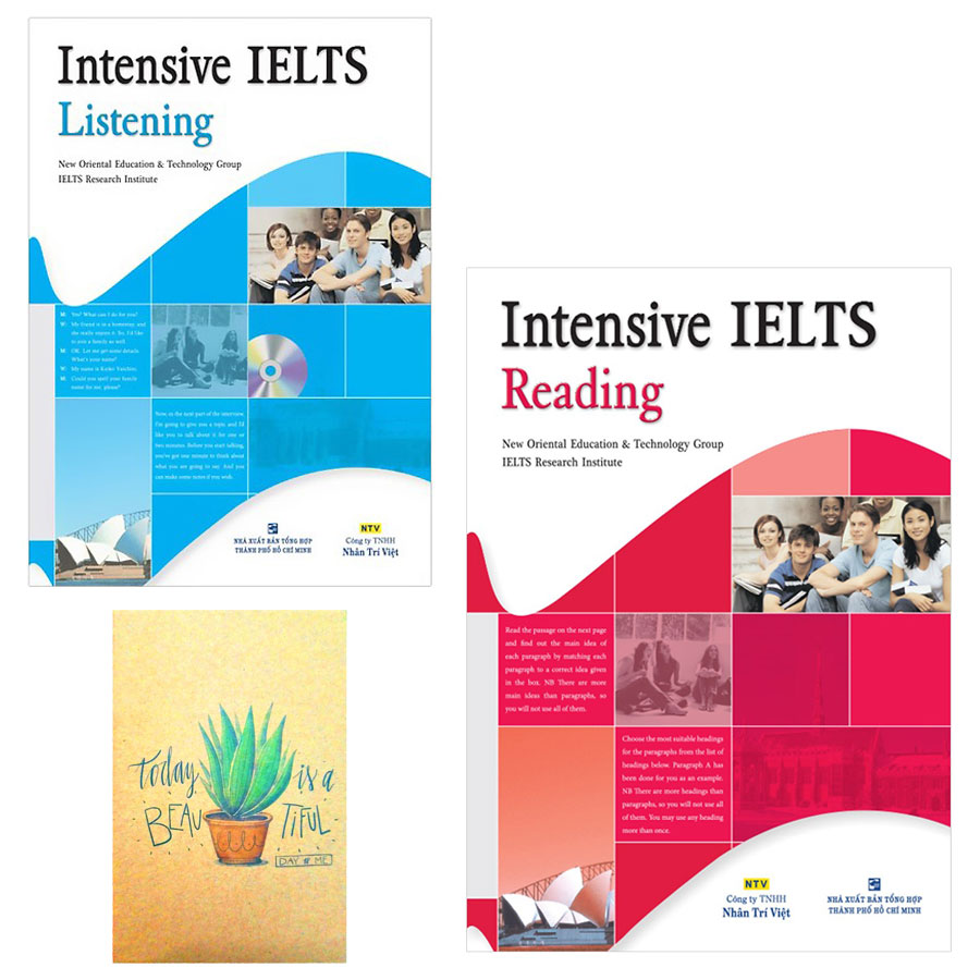 Combo Intensive IELTS Listening và Intensive IELTS Reading ( Tặng Kèm Sổ Tay)