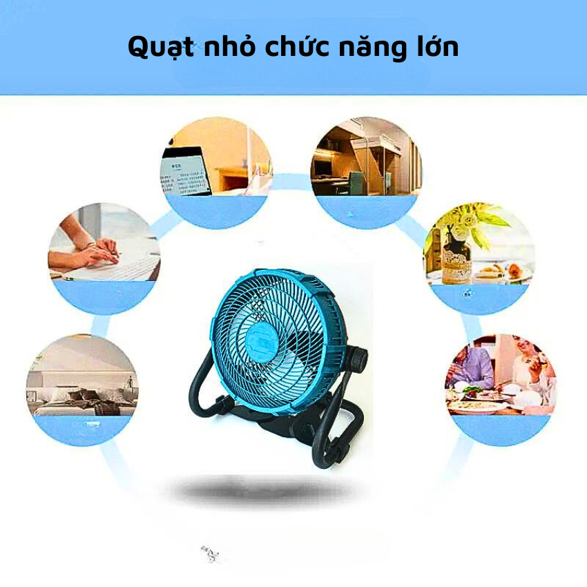 Quạt tích điện chân quỳ xoay 360 độ pin 4Ah bền bỉ ( sử dụng liên tục lên tới 11h), quạt sàn pin Lithium sử dụng kép DC18-21v/ AC 220v 4 tốc độ gió vận hành êm ái không tiếng ồn, quạt đi picnic, câu cá cắm trại tiện lợi-CÓ ẢNH THẬT SẢN PHẨM