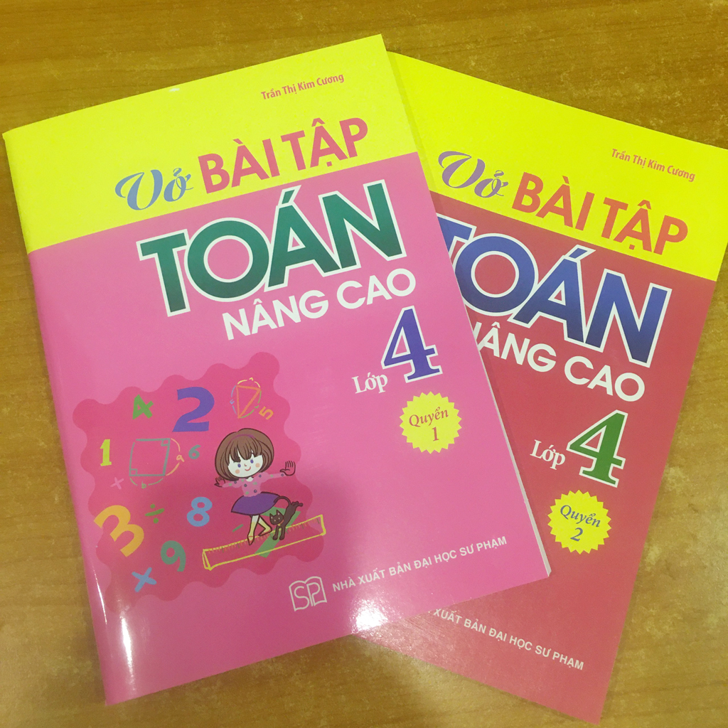 Combo Vở Bài Tập Toán Nâng Cao Lớp 4 - Quyển 1 + Quyển 2 (2021)