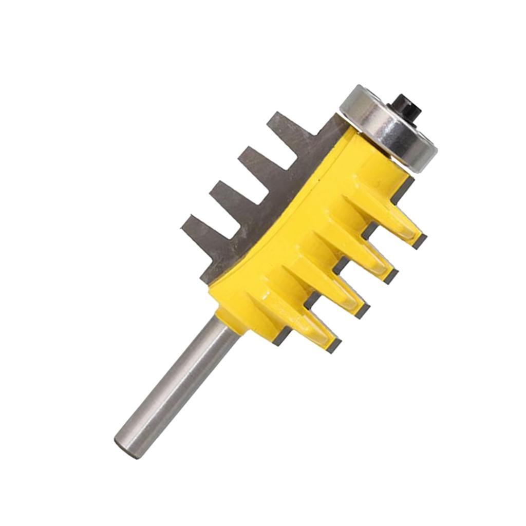 1/4 Shank Flush Trim Router Bit, 8mm Cutting Finger Joint Router Bit, 2pcs