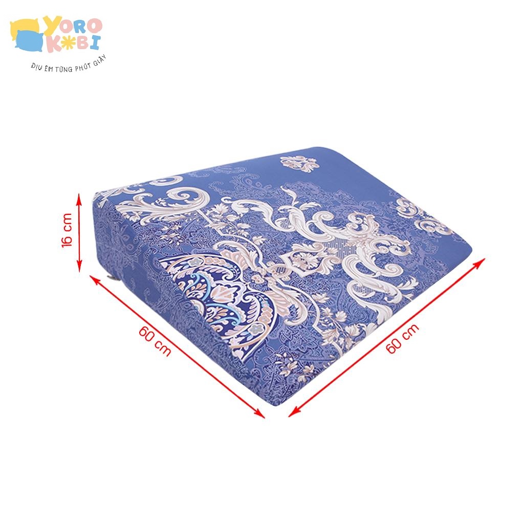 GỐI TRÀO NGƯỢC DẠ DÀY NGƯỜI LỚN YOROKOBI, KÍCH THƯỚC CAO 60*60*16CM (Bo tròn), THÍCH HỢP VỚI NGƯỜI BỊ TRÀO NGƯỢC ACID, Ợ CHUA, THOÁI HÓA CỘT SỐNG CỔ, HÀNG THƯƠNG HIỆU