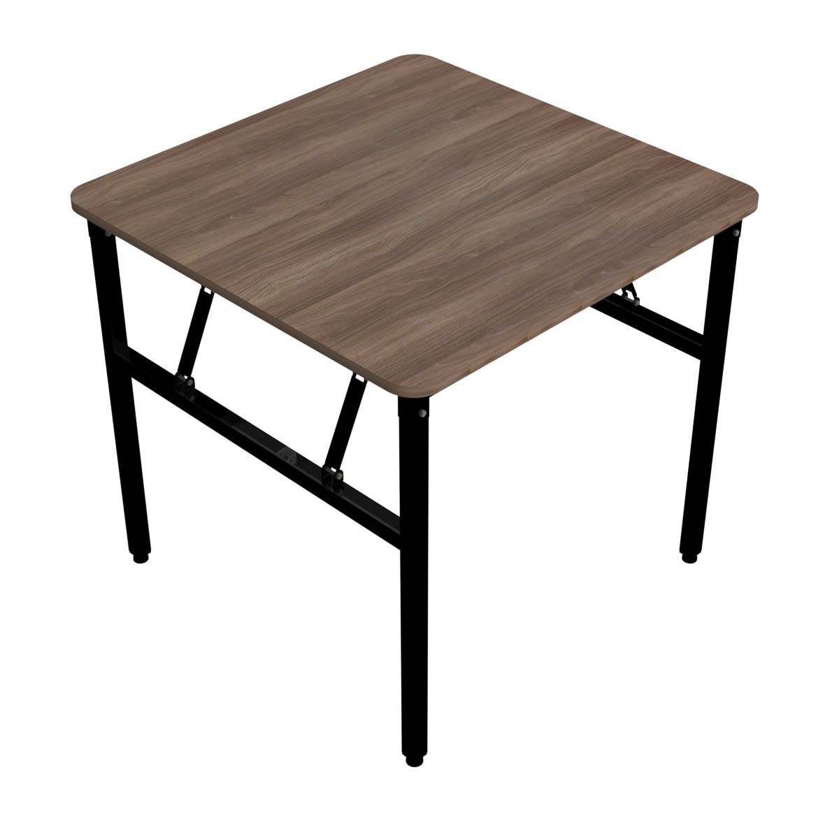 Bàn Làm Việc, Bàn Ăn, Bàn Học Gấp Gọn Chân Sắt Gấp Gọn Mặt Gỗ MDF Vuông 80cm