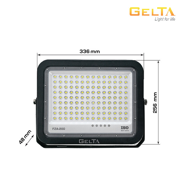 Đèn LED Pha Năng Lượng Mặt Trời Gelta – FZA200