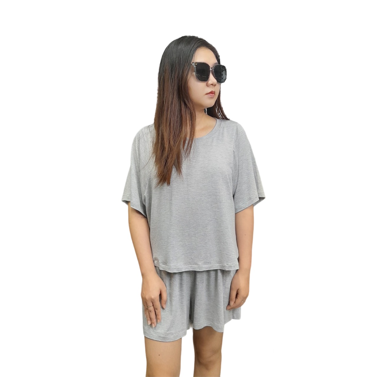 Bộ Quần Áo Thun Nữ Blueming M107 - Cotton 100% - co giãn 4 chiều- sành điệu-thể thao-dạo phố