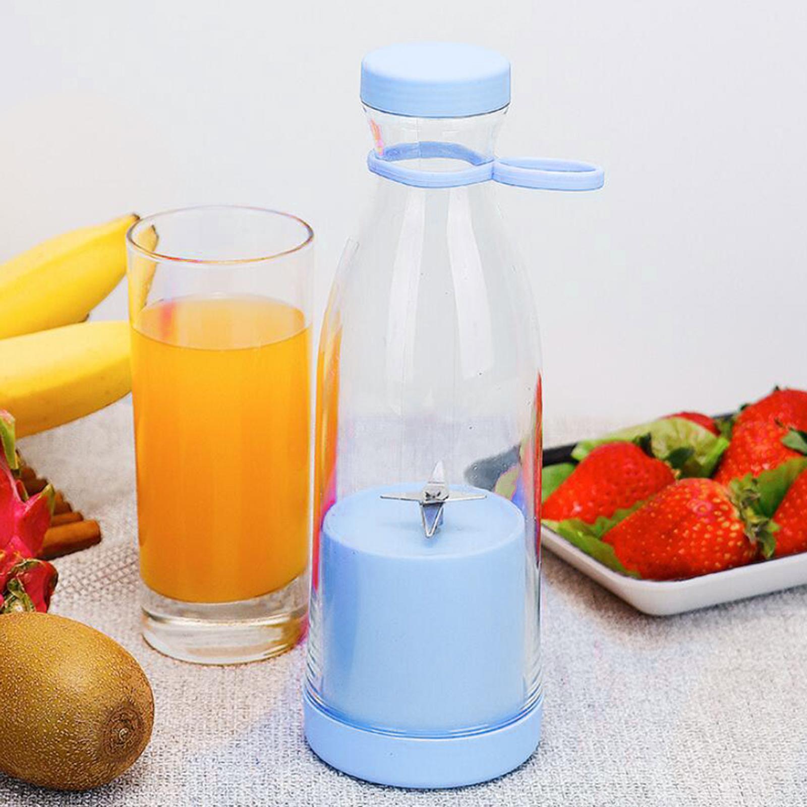 Electric Juicer Juice Mixer Portable Blender Multifunctional Office 6 Blade Personal Travel Blender Juicer Cup with Lids for Watermelon BBQ