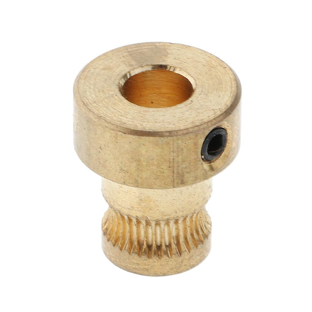 Brass Driver Gear Part For Extruder 1.75mm Filament 3D Printers Accessories