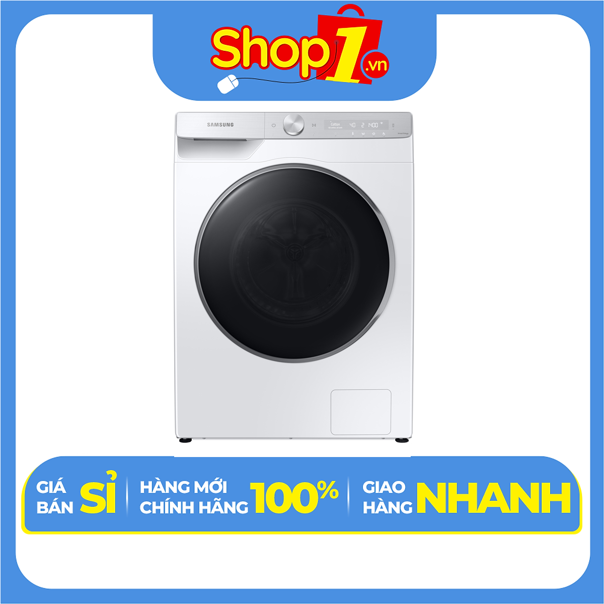 Máy giặt Samsung AI Inverter 9kg WW90TP44DSH/SV - Chỉ giao Hà Nội