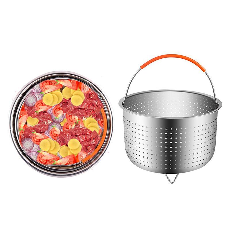 Rổ Hấp Thực Phẩm Đa Năng Bằng Thép Không Gỉ 304