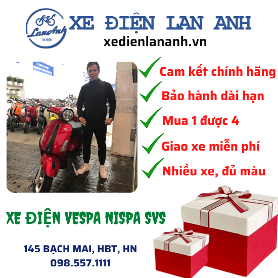 XE MÁY ĐIỆN VESPA OSKAR NISPA SVS