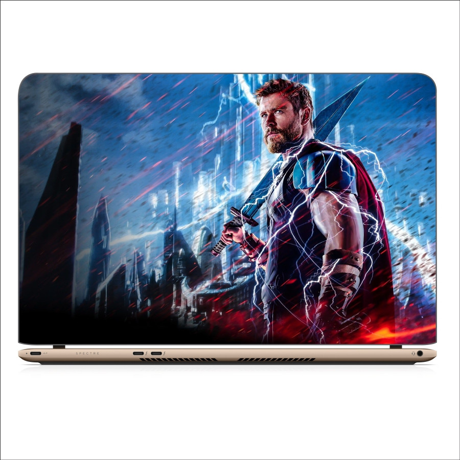 Miếng Dán Skin In Decal Dành Cho Laptop - Thần Sấm Thor 2